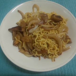 鶏皮で♪塩焼きそば